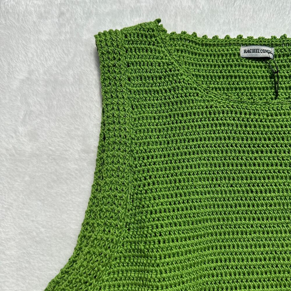 Rachel Comey Lois 100% Cotton Crochet Knit Sleeveless Top Celery Green Sz M $388 - Picture 13 of 16